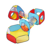 5 in 1 Kids Play Tent with Tunnel, Basketball Hoop for Boys, Girls, Babies and Toddlers, V952-PPSDZPX5DCS0ZMG6CV0