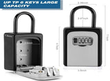 2 Pack Key Lock Box, Combination Lock Box Wall Mounted Waterproof Key Storage Lock Box Waterproof V1370-AZ4-01500