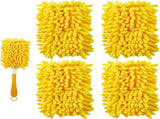 4 Pack Reusable Duster Refill for Hand Duster & 6 Pack Reusable Microfiber Mop Pads for V1258-DP02-F-259