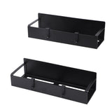 2PCS Magnetic Spice Rack for Refrigerator Strong Magnetic Shelf with 4 Removable Hooks for Holding V1294-YM0901-3118240180211