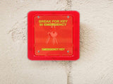 Red Emergency Key Lock Box, Compact ABS Design for Quick and Secure Storage, 1 Set V1370-AZ4-11552