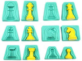 Silicone Chess Mold Tray 12pcs for Baking and Home Use, Cube Maker for Chess V1366-AZ2-W-21513