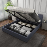 Milano Capri Luxury Gas Lift Bed With Headboard - Charcoal No.35 - King ABM-10002040