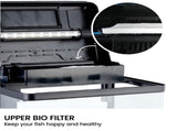 34L Complete Aquarium Kit With Bio Filter System LED Kit Curved Design MS-420