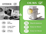 Rotary Cheese Grater Hand Crank - Cheese Shredder with 5 Blades & Storage Room, Easy to Clean, V1258-DP02-I-0005