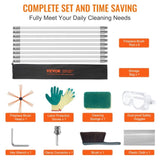 9 m Chimney Sweep Kit, w/ 9 Reinforced Nylon Flexible Rods, Ergonomic Chimney Cleaning Brush, V952-YCS30YC1PCS9ENFT8V0