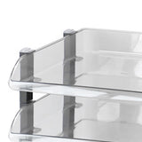 Desk File Letter Tray Layered Classified Documents Rack Acrylic Office Storage Rack Transparent 3 V1294-YM0626-3117220312914
