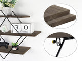 3 Tier Diamond Metal Floating Shelves Wall Mounted Display V178-66785