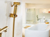 Solid Brass Wall Mount Shower Toilet Bathroom Handheld Bidet Diaper Spray Sprayer Shattaf Kit V1294-YM0722-JY03238
