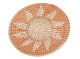 Round Grass Wall Ornaments 35cm Diameter Hand Knitting Hanging Woven Wall Baskets for Living Room V1294-YM0703-3115230050711