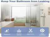 4-Pack Frameless Shower Door Bottom Seal for 3/8 Inch Thick Glass Doors Stop Shower Leaks and V1258-DP02-C-608