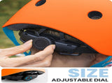 OutdoorMaster Youth & Kids Bike Helmet - Adjustable Multi-Sports Skateboard Helmet with Removable XFOM-HS001-ORG-L