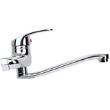 Wall Mounted Kitchen Sink Faucet Hot Cold Water Mixer Tap Double Holes V1294-YM0901-JY18133