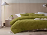 Vintage Design Homewares Parquet Cacti Green Comforter Set Queen V442-HIN-COMFORTER-PARQUET-CACTIGREEN-QS