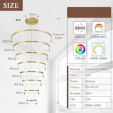 BAMDECOR A18801/8 Nordic Home Decor Dining Room Pendant lamp lights Ceiling Lamp Hanging Light V255-BAM-18801-GOLD