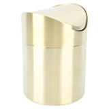 Desktop Trash 304 Stainless Steel Fingerprint Proof Compact Space Saving Mini Countertop Trash V1294-YM0703-3117230100511