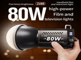 80W COB Camera Light Video Dimmable Light 2500-6500K Photographic LED Light for Photo Studio Film V1369-AZ3-W-12786