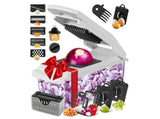 Vegetable Chopper with Container for Salad Prep White V1263-JX-7122-1