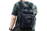 Fishing Tackle Backpack With Rod Holder Outdoor Shoulder Fishing Gear Bags - Deep Blue V1308-DSZKI-891-2