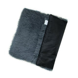 Dark Grey Plush Pet Mat for Dogs and Cats - 70x100cm, Anti-Slip, Warm and Cozy for Autumn and Winter V888-ELOSUNG23574