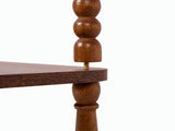 Levede Side Table Slim Storage Shelf for Bedside End Table Hallway Brown NI1098-BR-AU
