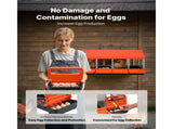 Chicken Nesting Boxes, 4 Compartments, Metal Egg Laying Boxes with Protective Collection Lids, Roll V952-JSCDX1530INCI7BMT002V0