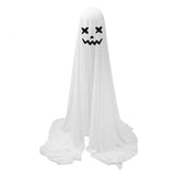 White Cloth Ghost Decor Adjustable Height Cute Unique Lighted Fabric Ghost with String Light for V1294-YM0901-3115240057911