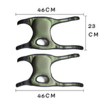 Green Garden Knee Pads and Gardening Gloves Set - Adjustable Neoprene Knee Protectors with Daisy V888-ELOSUNG56412