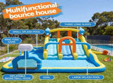 Keezi Inflatable Splash Kids Pool Water Slide Park with Blower 4m x 5.65m IOT-PARK-2747-BU