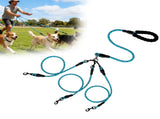 LGCASL 3 Dog Leash No Tangle, Heavy Duty Multiple Dog Lead Shock Absorbing Bungee, Triple Bungee V1189-LWWAL-20260325-02637