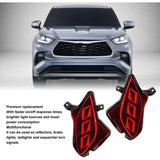 Red Rear Bumper Reflector Light, Brake Light, Position Light and Sequential Turn Signal Compatible V1237-ZY-715-295
