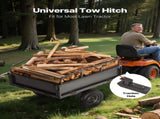 Garden Utility Trailer, 10 Cu. Ft & 227 kg Capacity, ATV UTV Hauling Trailer, Tow Behind Steel Dump V952-HYTCHSTPK10CJT946001V0