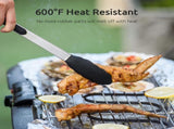 600F Heat Resistant 7/9/12 inches Silicone Cooking Tongs with Non Stick Rubber Tips and V1258-DP02-C-377