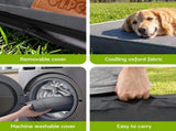 i.Pet Dog Bed Large Water-resistant Egg Crate Foam Orthopedic Pet Mat Grey DBED-PAD-L-GY