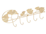 Wall Coat Rack Ginkgo Leaf Design Simple Elegant Style Wide Application Wall Mounted Coat Rack for V1294-YM0715-3115220053411