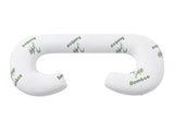 Giselle Bedding Pregnancy Pillow for Side Sleepers C-Shaped Body Pillow with Bamboo Fiber Cover, PILLOW-MAT-C-BAM