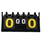 Black PVC flip scoreboard, suitable for basketball, football, and tennis sports V1366-AZ2-W-13459