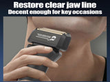 Foil Electric Shaver for Bald Men, Gold Cordless Barber Razor V1263-JX-4047