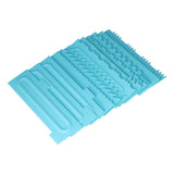 DIY Cream Scraper Combs Fondant Cake Pattern Modeling Tool for Home Kitchen Bakery1Set V1294-YM0714-3118210228612