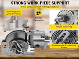 BS-0 Dividing Head 5 Inch, Precision Dividing Head Set with 5" 3-jaw Chuck & Tailstock Dividing V952-5CFDT000000000001V0