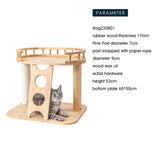 HONEYPOTCAT MZ Happy Steps Wooden Cat Tree - 53cm V390-AG220801