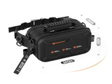 Black Hard Shell Fishing Waist Bag - Waterproof 1000D PVC Lure Pack with 90 Degree Open Workbench V888-ELOSUNG56805
