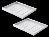 Toque Cabinet Organizer Drawer Shelf Pull Out 2Pcs Width-adjustable Kitchen KT1056-WH-2PC-AU