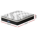 Giselle Bedding 32cm Mattress Euro Top Super King MATTRESS-B-0907-SK