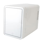 6L Skincare Fridge Dual Use Small Refrigerator with Mirror and LED Touch Light for Bedroom Beauty V1294-YM0901-3113240131412