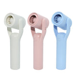 Portable Handheld Fan, Microphone Shape Design, USB Rechargeable High-Speed, Pink V1369-AZ3-W-10476