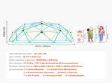 Climbing Dome, 305cm Geometric Dome Climber for Kids, 453kg Loading Jungle Gym Playground with V952-JHPDZJ10FTLQ8X834001V0