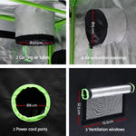 Green Fingers Grow Tent 100x100x200CM Hydroponics Kit Indoor Plant Room System GT-D-100X100X200