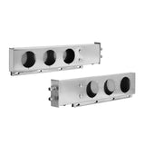 Stainless Steel Mud Flap Hangers with Light Cutouts, 2-1/2" Bolt Spacing, Spring Loaded V952-BKCDNBDJ212IW6KL0001V0