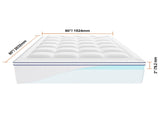 Mattress Topper, Queen Size, 76.2 mm Thickness, Memory Foam, Fiber Fill, Detachable & Washable, V952-DHYCDZ6080INB13V8V0